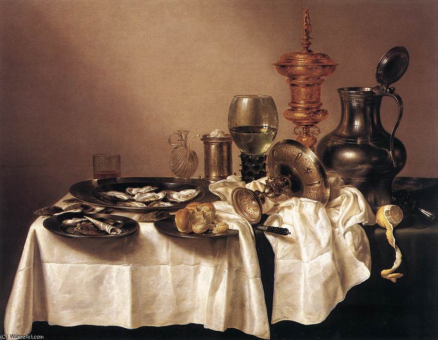 Wikioo.org - The Encyclopedia of Fine Arts - Painting, Artwork by Willem Claesz Heda - Still-life with Gilt Goblet