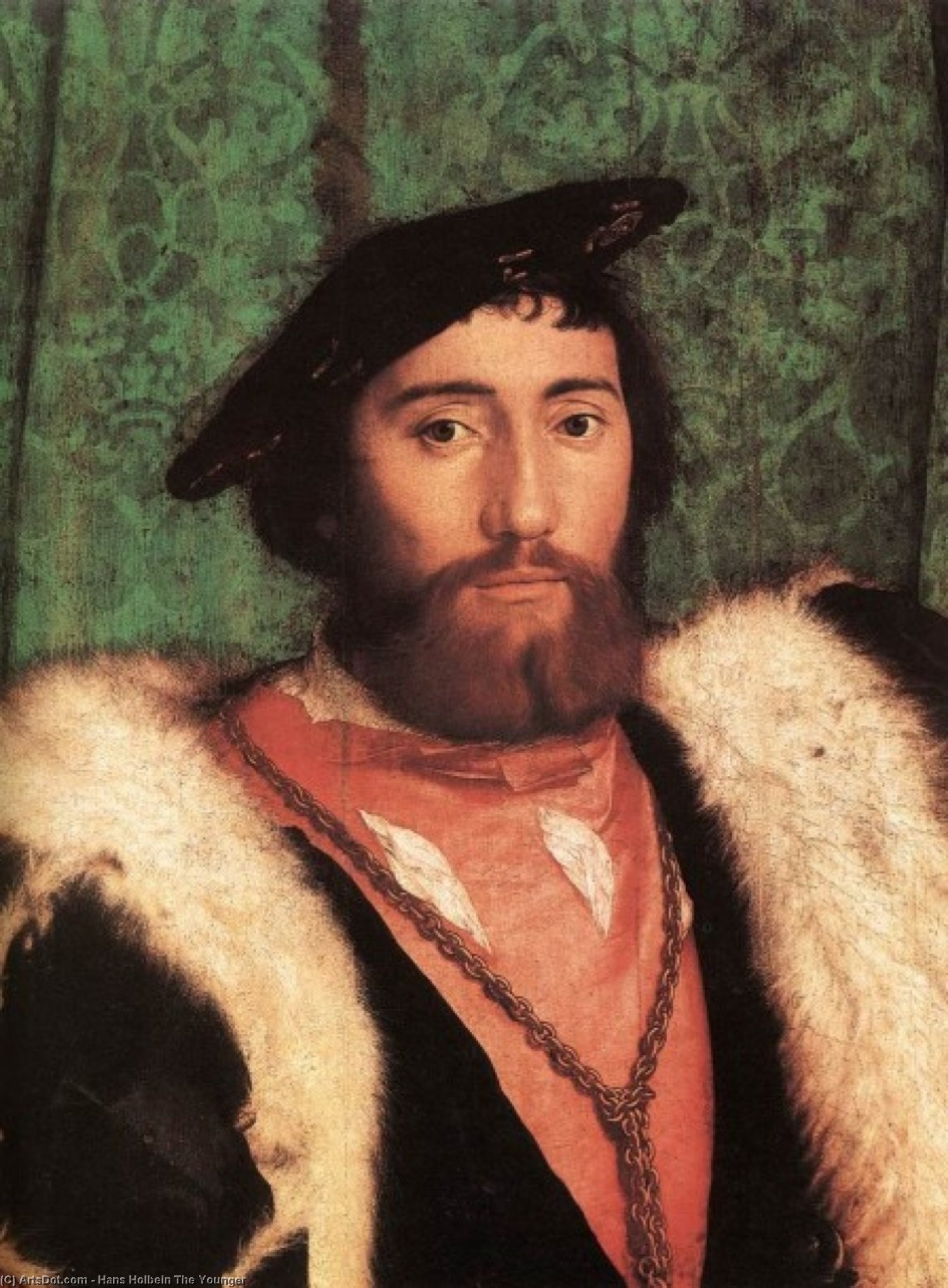 WikiOO.org - دایره المعارف هنرهای زیبا - نقاشی، آثار هنری Hans Holbein The Younger - Ambassadors - the ambassadors (detail)
