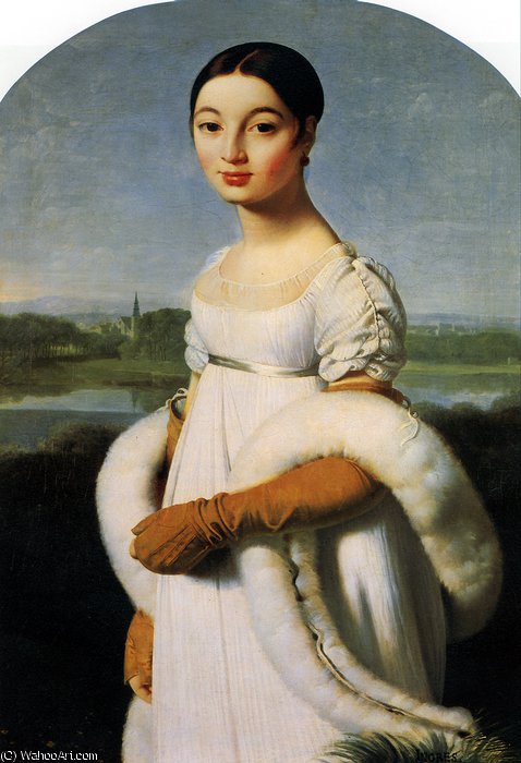 Wikioo.org - The Encyclopedia of Fine Arts - Painting, Artwork by Jean Auguste Dominique Ingres - Mademoiselle rivière