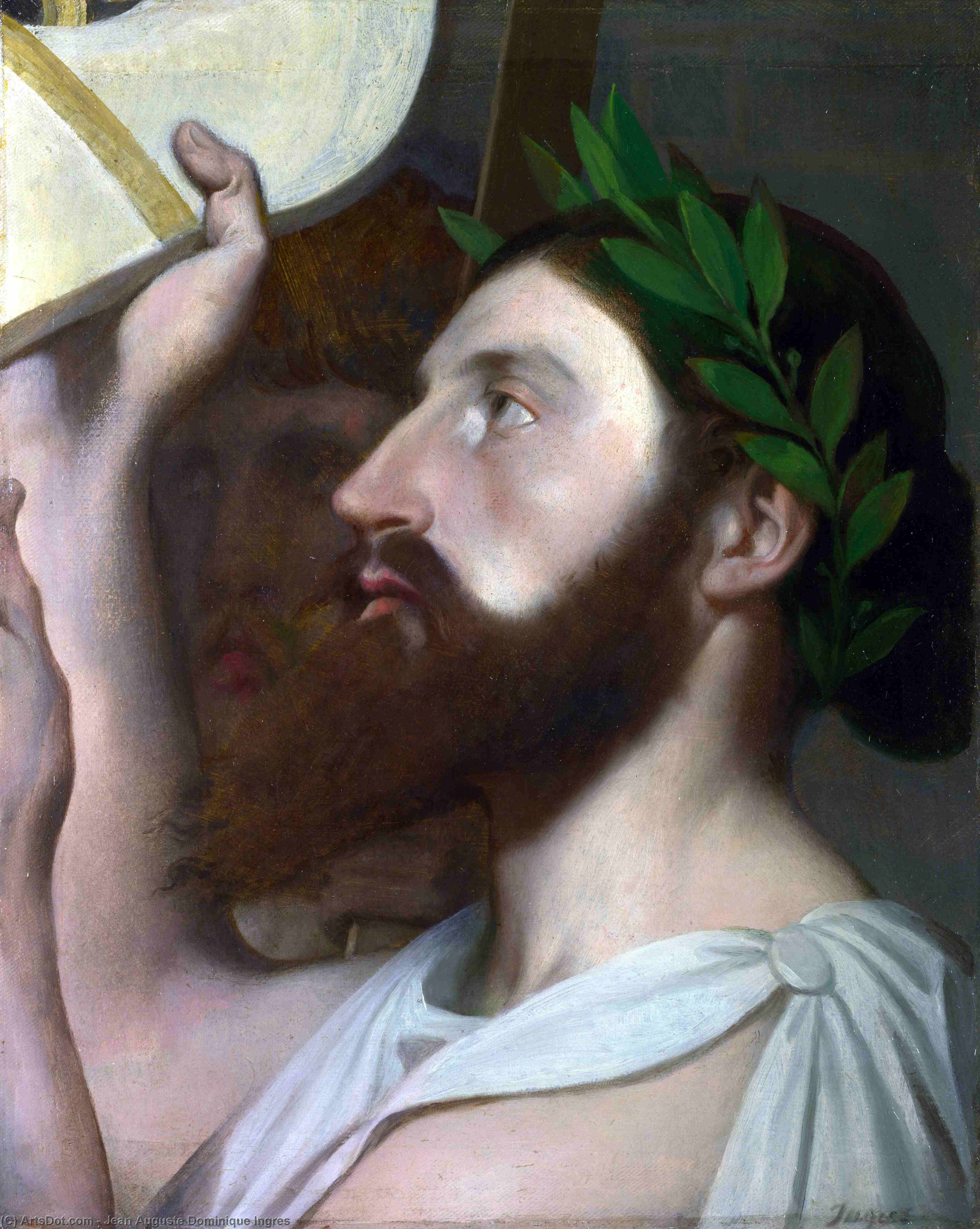 Wikioo.org - The Encyclopedia of Fine Arts - Painting, Artwork by Jean Auguste Dominique Ingres - Pindar and Ictinus