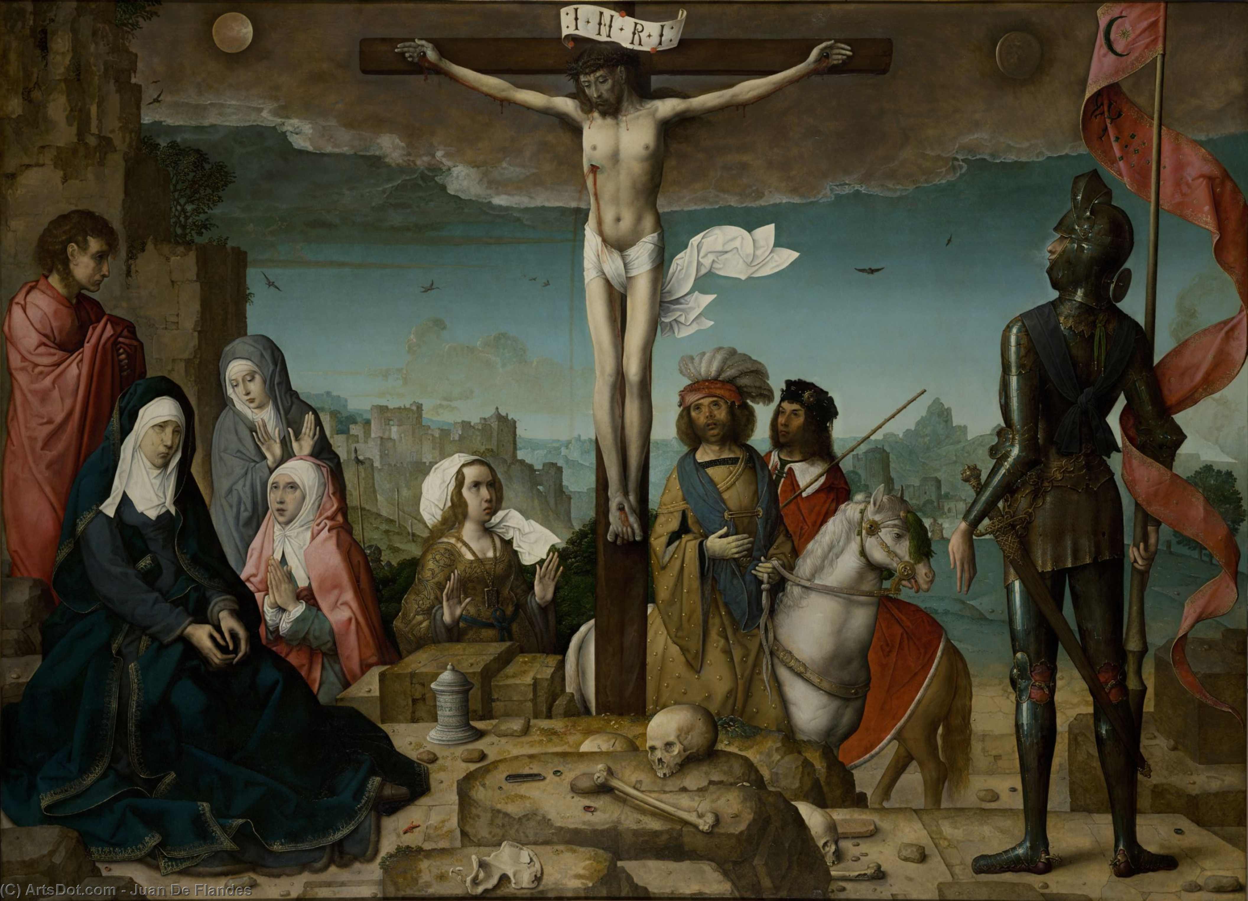 Wikioo.org - The Encyclopedia of Fine Arts - Painting, Artwork by Juan De Flandes - Crucifixion