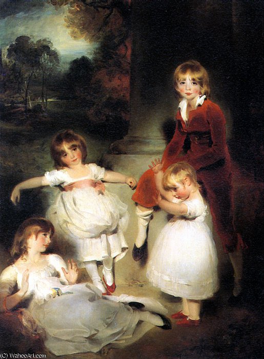 WikiOO.org – 美術百科全書 - 繪畫，作品 Thomas Lawrence - 的肖像 孩子  的  约翰  安格斯坦