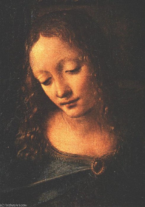 Wikioo.org - The Encyclopedia of Fine Arts - Painting, Artwork by Leonardo Da Vinci - Madonna of the Rocks d1
