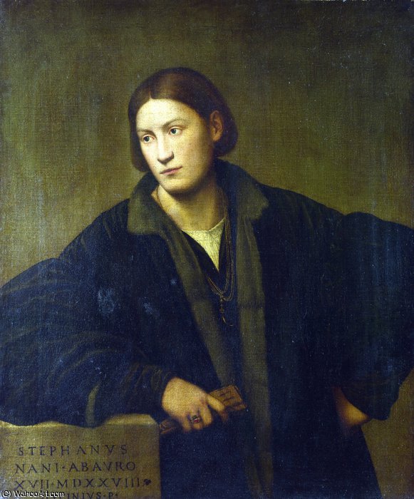 WikiOO.org - 백과 사전 - 회화, 삽화 Bernardino Licinio - Portrait of Stefano Nani