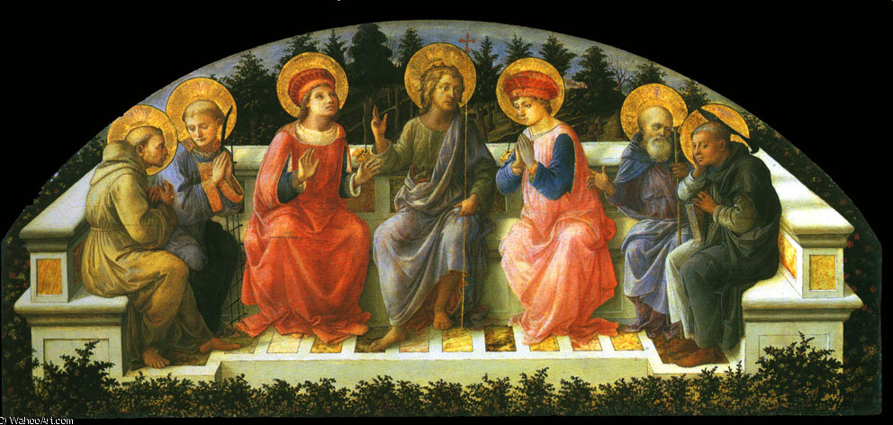 Wikioo.org - สารานุกรมวิจิตรศิลป์ - จิตรกรรม Filippino Lippi - Seven saints