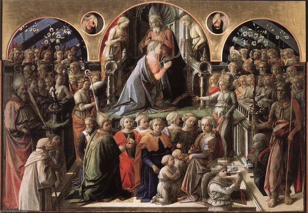 Wikioo.org - The Encyclopedia of Fine Arts - Painting, Artwork by Fra Filippo Lippi - of the Virgin