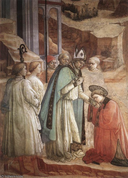 Wikioo.org - The Encyclopedia of Fine Arts - Painting, Artwork by Fra Filippo Lippi - Prato-Disputation in the Synagogue (detail)