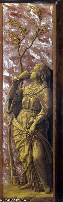 WikiOO.org - Encyclopedia of Fine Arts - Maľba, Artwork Andrea Mantegna - A woman drinking