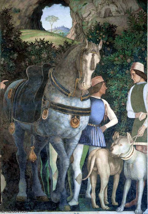 WikiOO.org - Enciclopedia of Fine Arts - Pictura, lucrări de artă Andrea Mantegna - DucalPalace - Suite of Cardinal Francesco (detail)