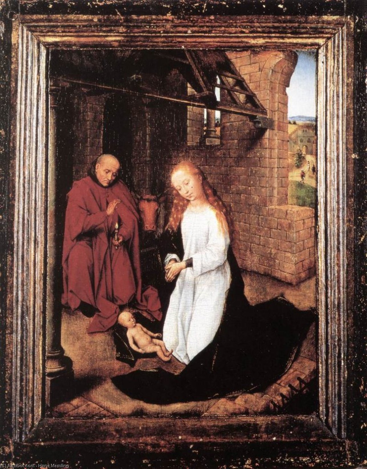 WikiOO.org - Encyclopedia of Fine Arts - Schilderen, Artwork Hans Memling - early - Nativity
