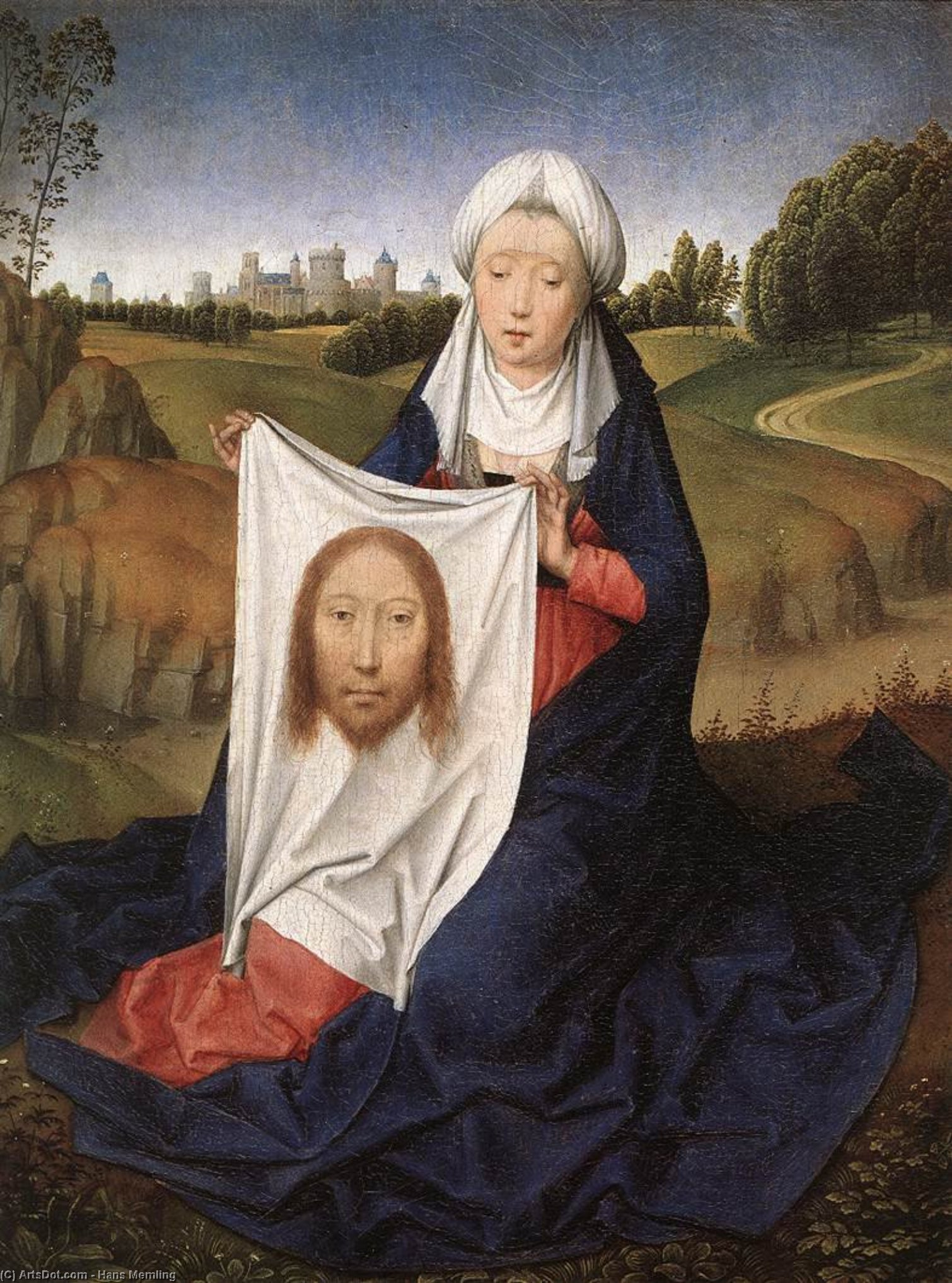 Wikioo.org - The Encyclopedia of Fine Arts - Painting, Artwork by Hans Memling - late - St John and Veronica Diptych (right wing)