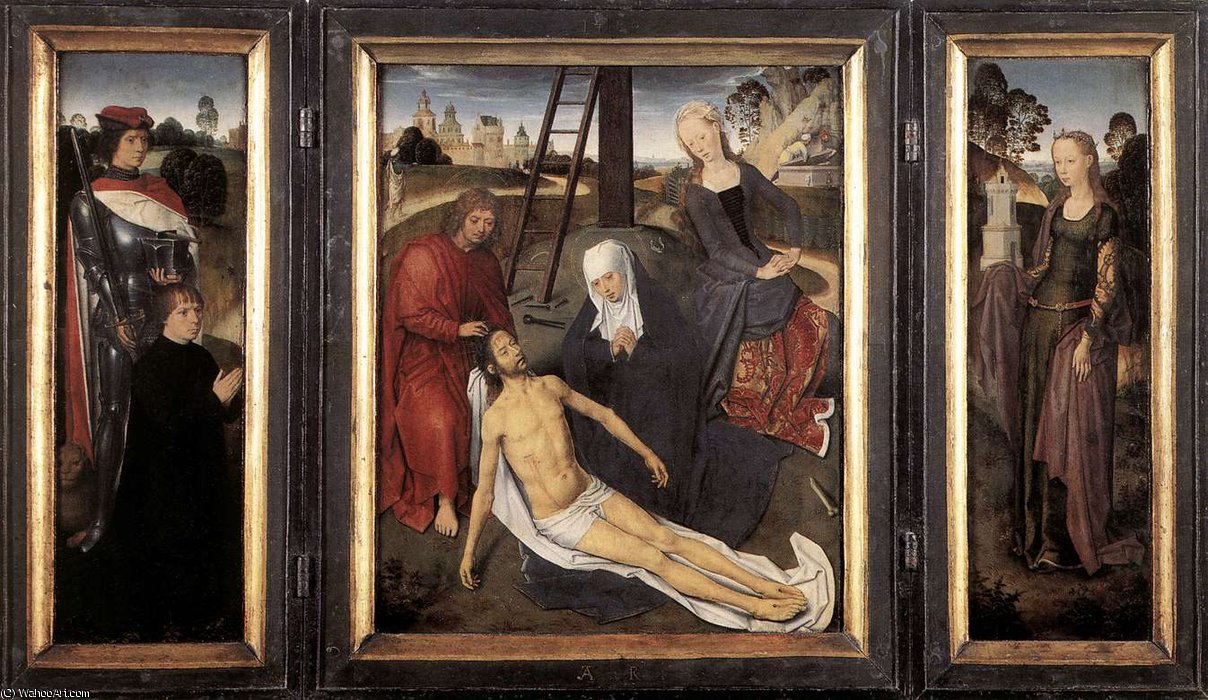 Wikioo.org - Bách khoa toàn thư về mỹ thuật - Vẽ tranh, Tác phẩm nghệ thuật Hans Memling - late - Triptych of Adriaan Reins