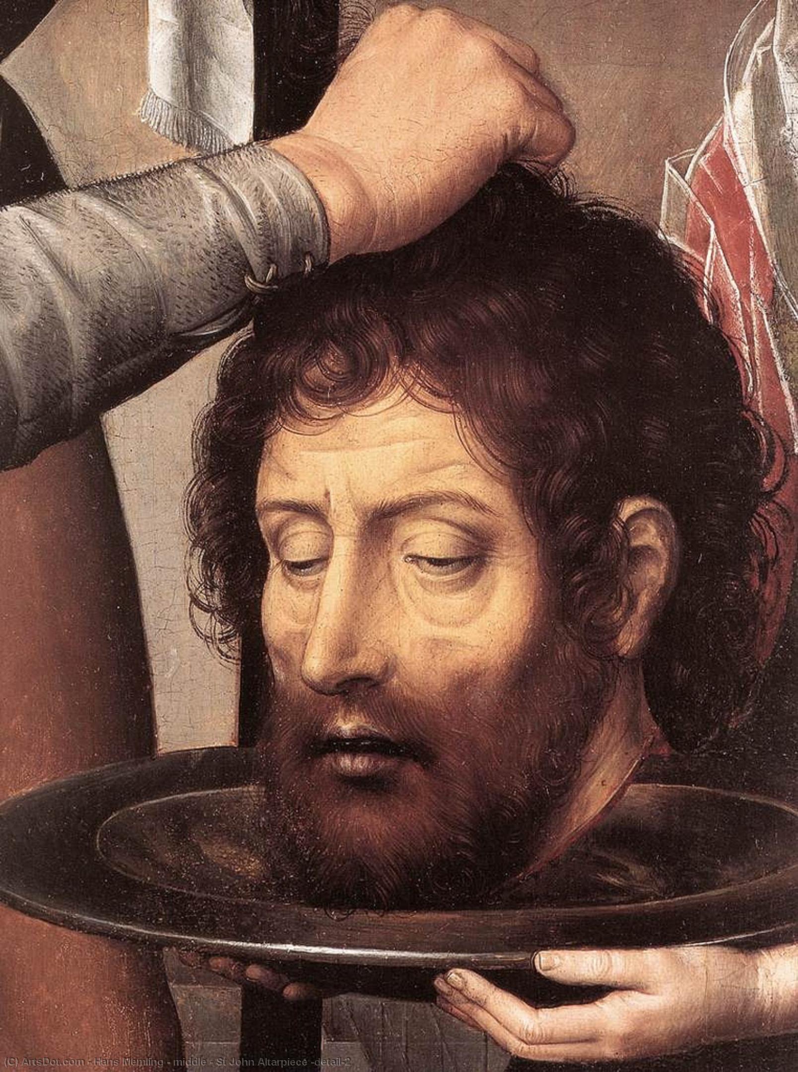 Wikioo.org - The Encyclopedia of Fine Arts - Painting, Artwork by Hans Memling - middle - St John Altarpiece (detail)2