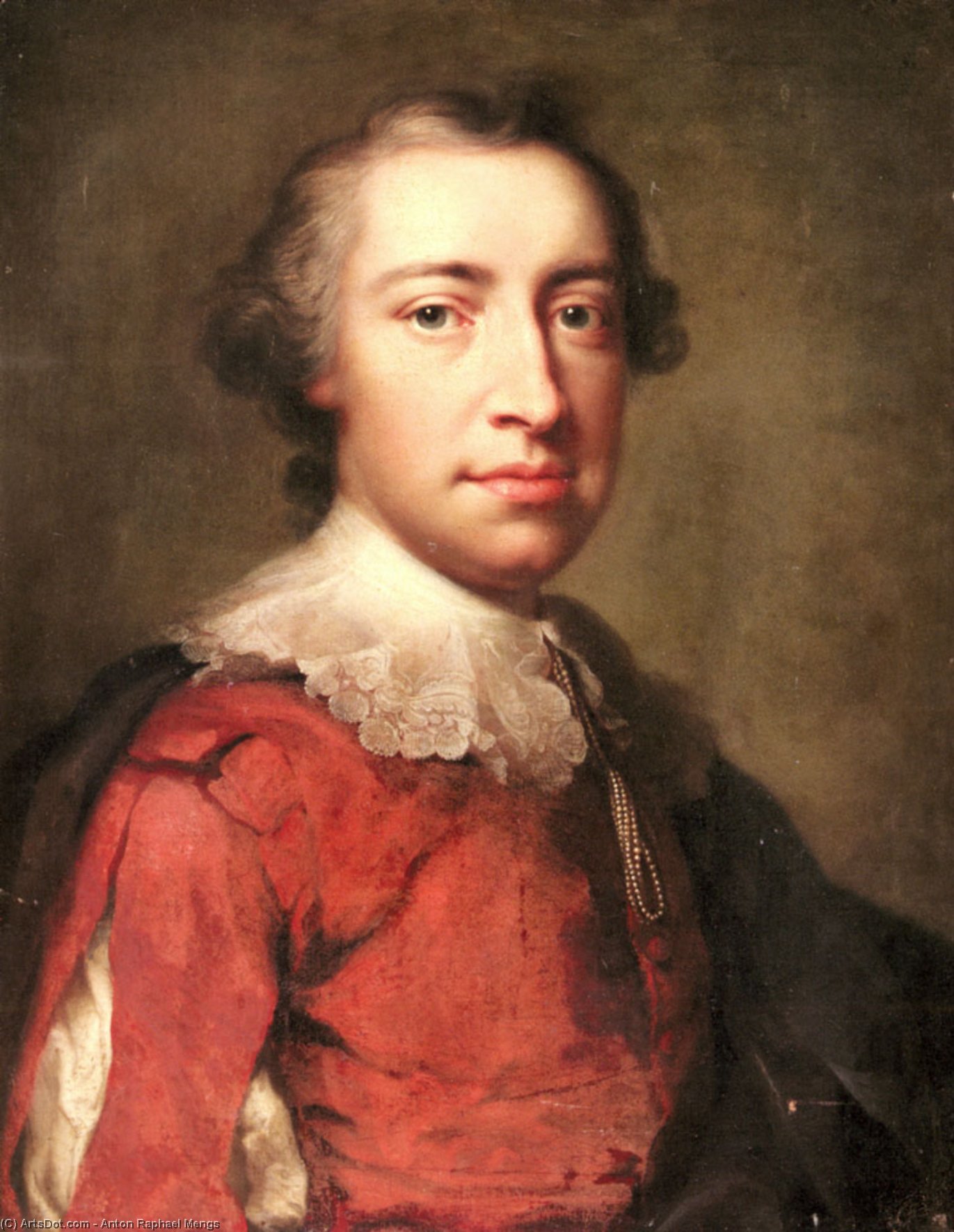 Wikioo.org - The Encyclopedia of Fine Arts - Painting, Artwork by Anton Raphael Mengs - Portrait of a Gentleman