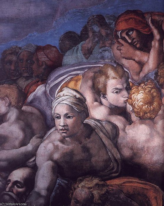 Wikioo.org - The Encyclopedia of Fine Arts - Painting, Artwork by Michelangelo Buonarroti - right - Last Judgment (detail)91