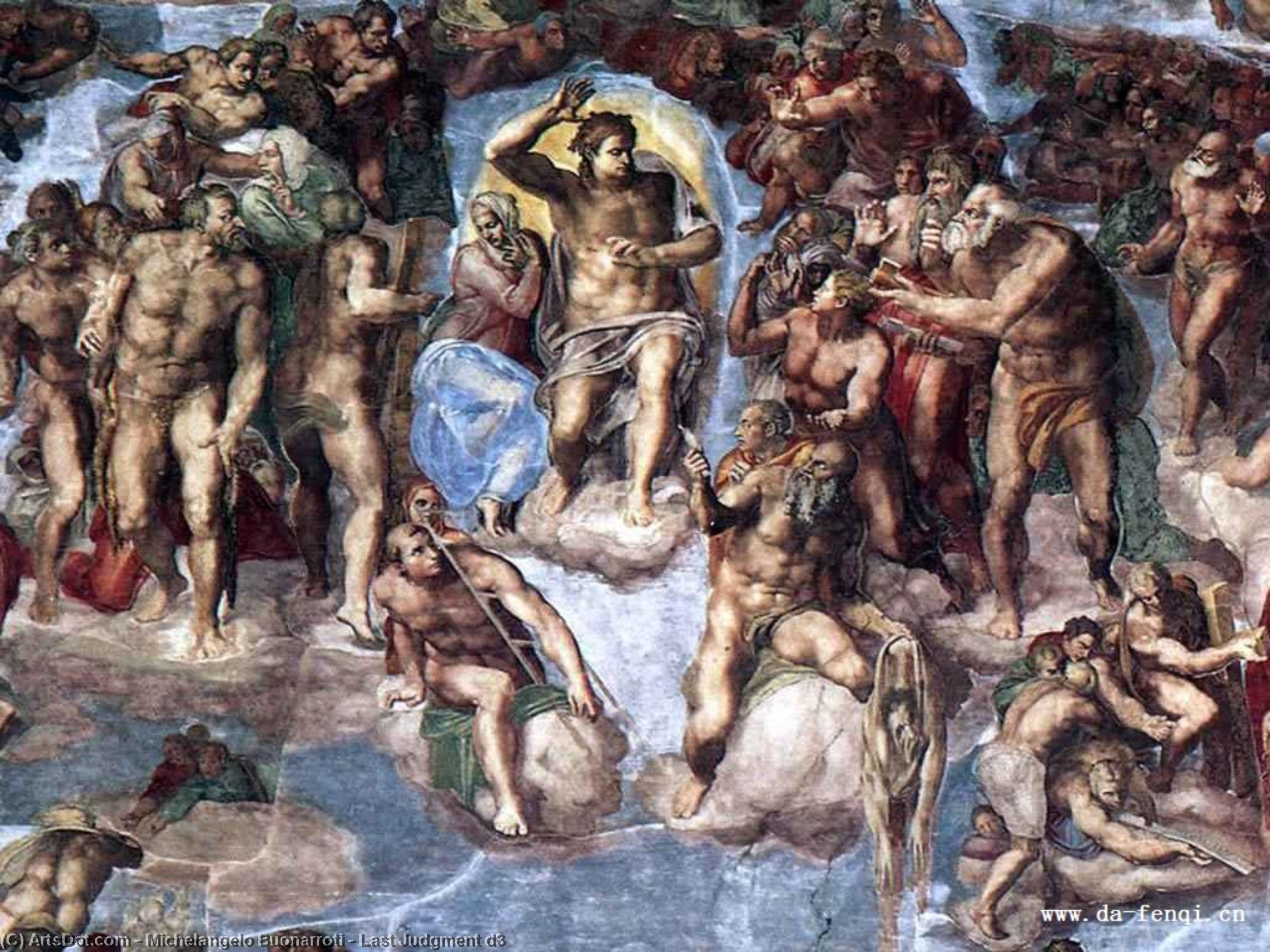 WikiOO.org – 美術百科全書 - 繪畫，作品 Michelangelo Buonarroti - 最后的审判 d3