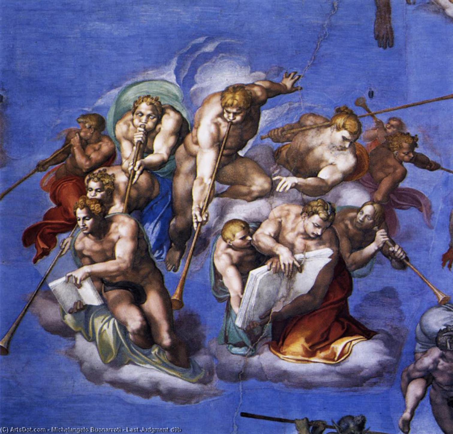 Wikioo.org - สารานุกรมวิจิตรศิลป์ - จิตรกรรม Michelangelo Buonarroti - Last Judgment d9b