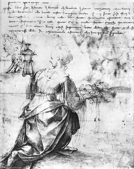 Wikioo.org - สารานุกรมวิจิตรศิลป์ - จิตรกรรม Michelangelo Buonarroti - - woman