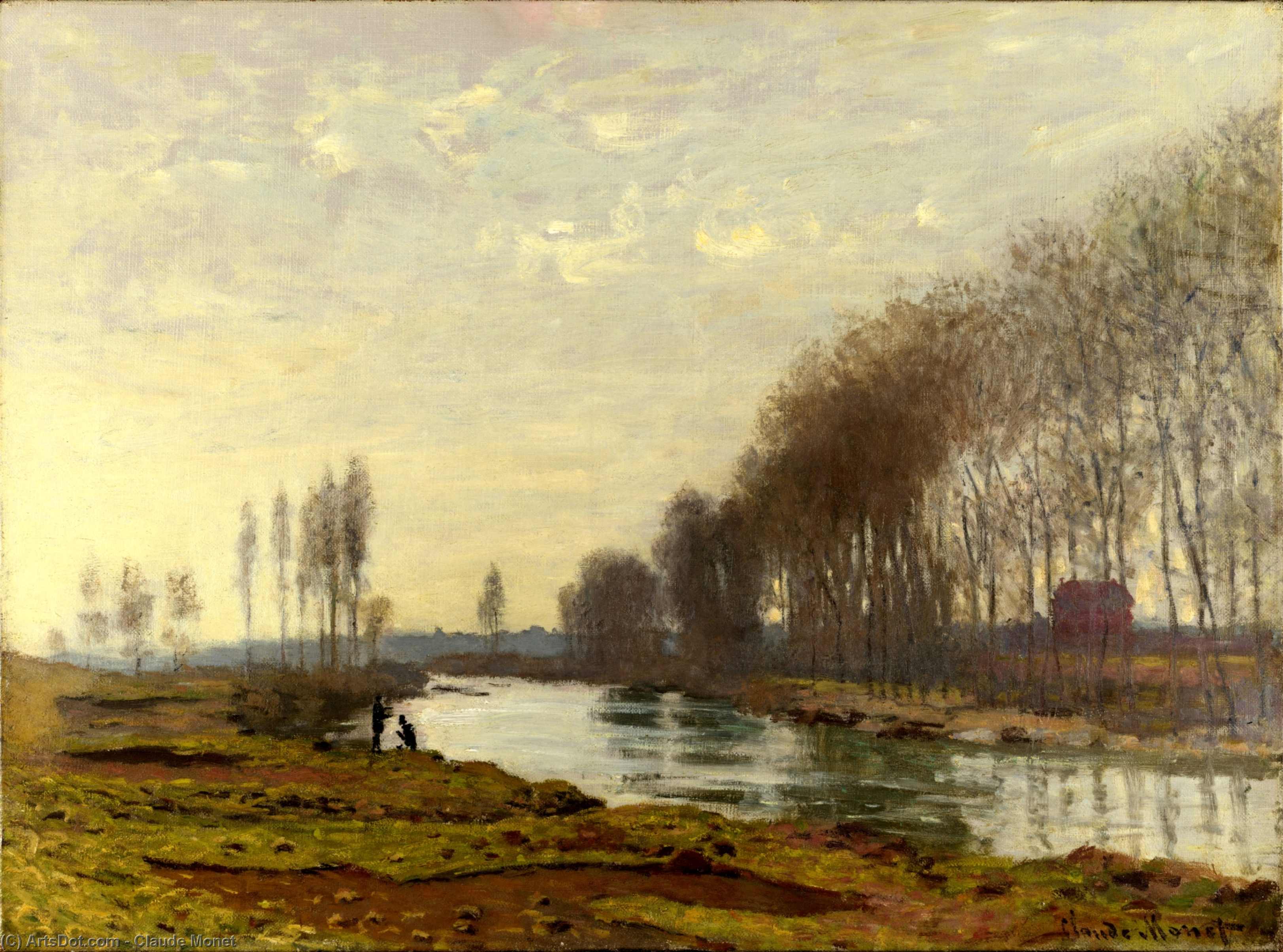 Wikioo.org - สารานุกรมวิจิตรศิลป์ - จิตรกรรม Claude Monet - The Petit Bras of the Seine at Argenteuil