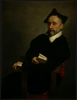 Wikioo.org - The Encyclopedia of Fine Arts - Painting, Artwork by Giovanni Battista Moroni - Titian's schoolmaster