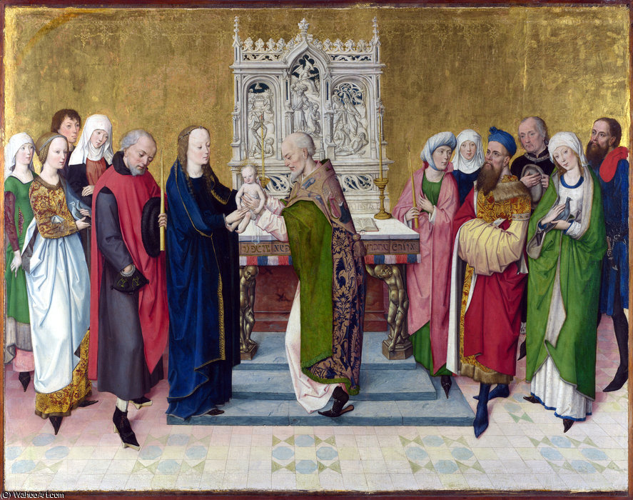Wikioo.org – L'Enciclopedia delle Belle Arti - Pittura, Opere di Master Of The Life Of The Virgin - presentazione nel tempio
