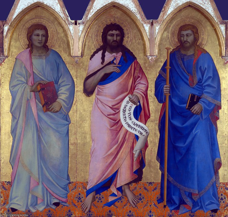 Wikioo.org - The Encyclopedia of Fine Arts - Painting, Artwork by Nardo Leonardo Di Cione - Three saints