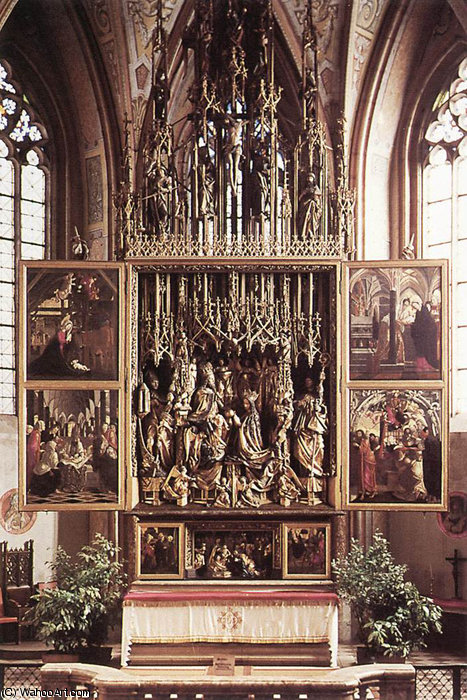 Wikioo.org - The Encyclopedia of Fine Arts - Painting, Artwork by Michael Pacher - st wolfgang altarpiece