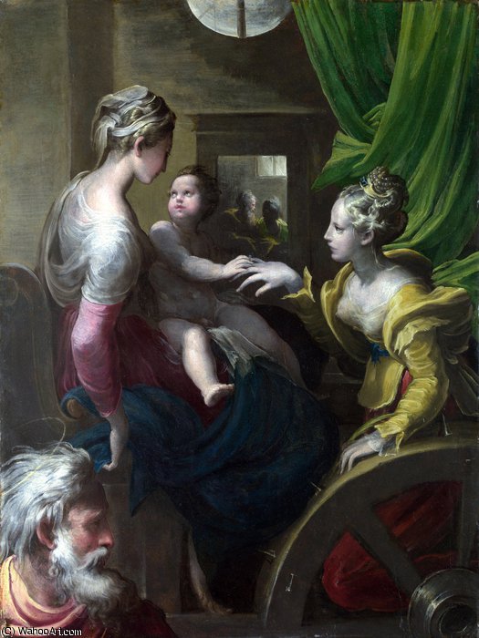 Wikioo.org - The Encyclopedia of Fine Arts - Painting, Artwork by Parmigianino - The Mystic Marriage of Saint Catherine