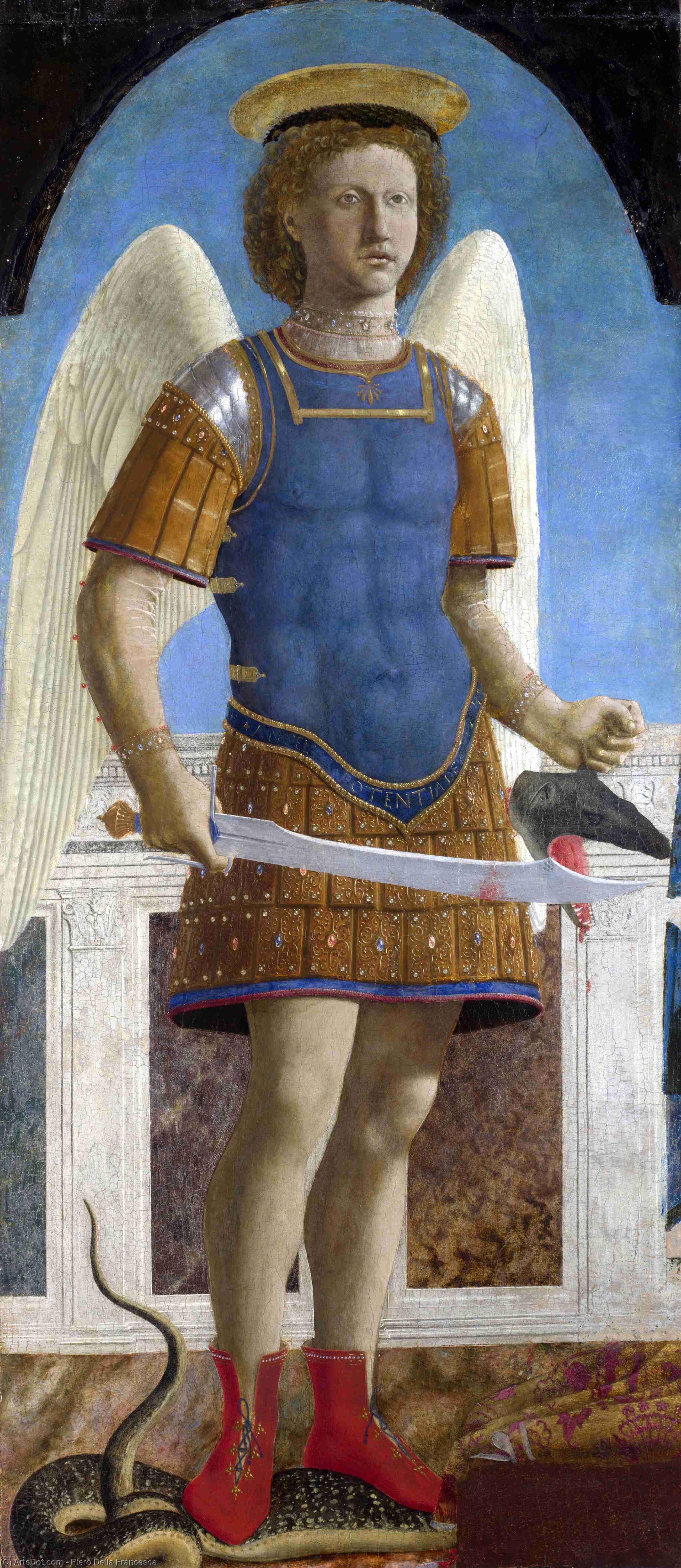 Wikioo.org - The Encyclopedia of Fine Arts - Painting, Artwork by Piero Della Francesca - Saint michael