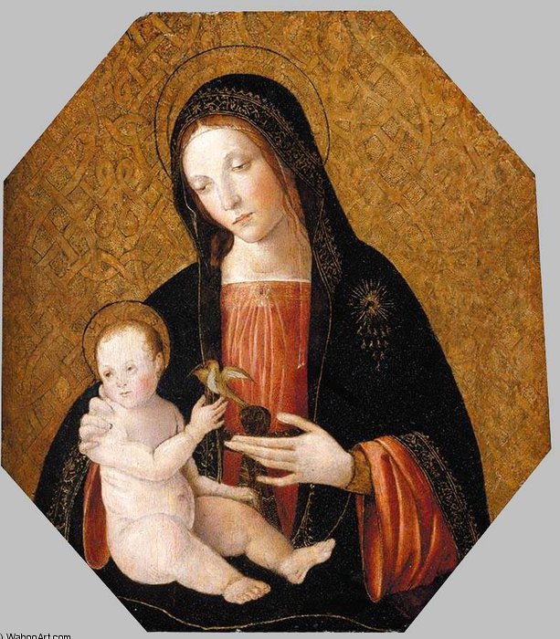 Wikioo.org – L'Encyclopédie des Beaux Arts - Peinture, Oeuvre de Bernardino Di Betto (Pintoricchio) - vierge à lenfant