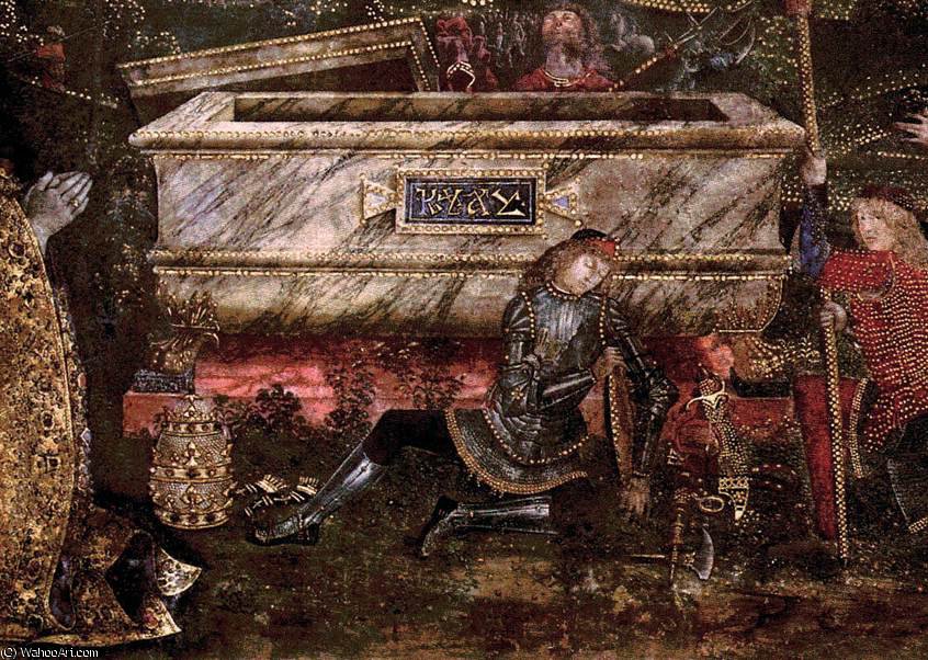 Wikioo.org – L'Encyclopédie des Beaux Arts - Peinture, Oeuvre de Bernardino Di Betto (Pintoricchio) - VATICAN - La Résurrection (vue inférieure au centre)