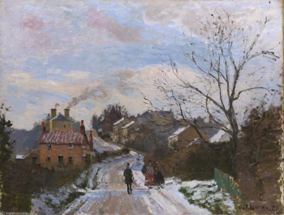 WikiOO.org - Encyclopedia of Fine Arts - Maleri, Artwork Camille Pissarro - Fox hill, upper norwood