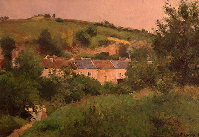 Wikioo.org - The Encyclopedia of Fine Arts - Painting, Artwork by Camille Pissarro - Village path