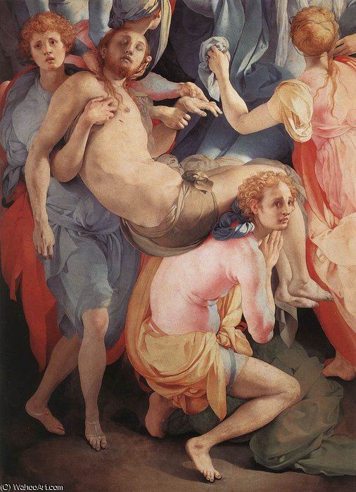 WikiOO.org - Enciclopédia das Belas Artes - Pintura, Arte por Jacopo Carucci (Pontormo) - Deposition (detail)3