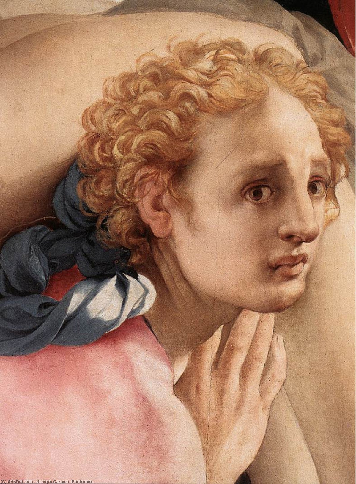 Wikioo.org - The Encyclopedia of Fine Arts - Painting, Artwork by Jacopo Carucci (Pontormo) - Deposition (detail)5