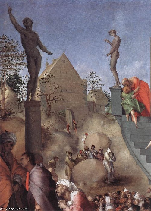 Wikioo.org - The Encyclopedia of Fine Arts - Painting, Artwork by Jacopo Carucci (Pontormo) - Joseph in Egypt (detail)
