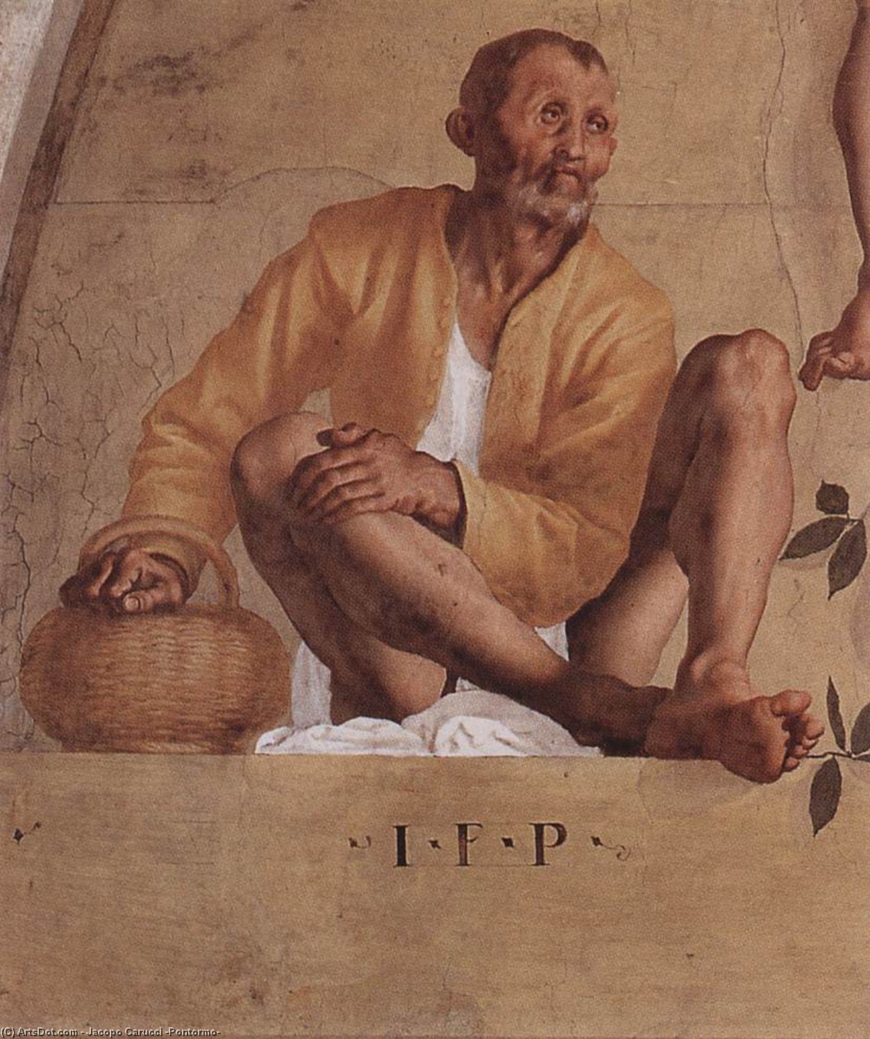 Wikioo.org - The Encyclopedia of Fine Arts - Painting, Artwork by Jacopo Carucci (Pontormo) - Vertumnus and Pomona (detail)3