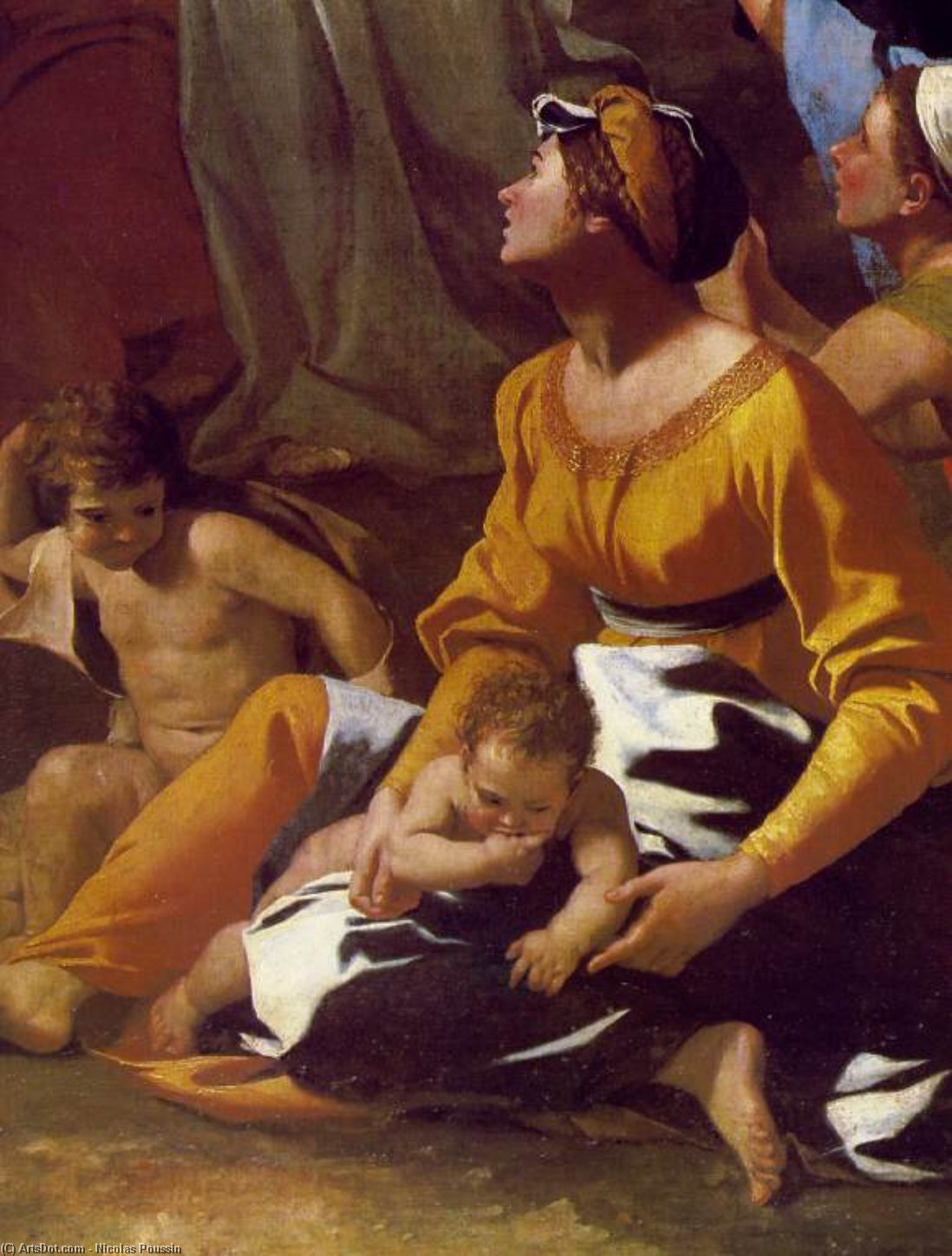 Wikioo.org - สารานุกรมวิจิตรศิลป์ - จิตรกรรม Nicolas Poussin - Adoraton of the Golden Calf d2