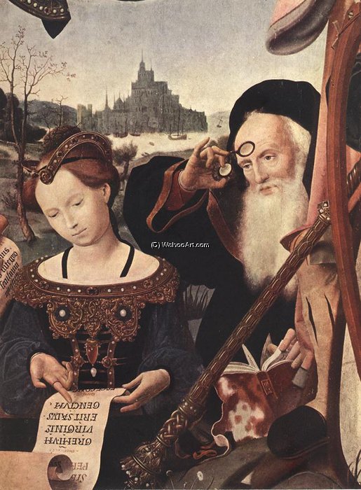 Wikioo.org – L'Encyclopédie des Beaux Arts - Peinture, Oeuvre de Jan Provoost - Le Couronnement de la Vierge (détail)