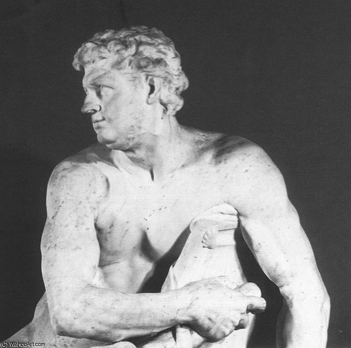 Wikioo.org - Bách khoa toàn thư về mỹ thuật - Vẽ tranh, Tác phẩm nghệ thuật Pierre Puget - Hercules at Rest (detail)