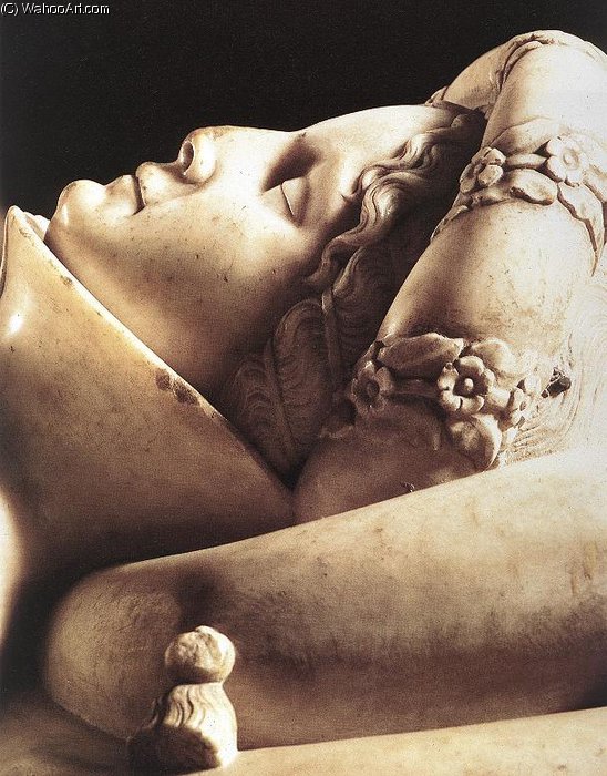 Wikioo.org - The Encyclopedia of Fine Arts - Painting, Artwork by Jacopo Della Quercia - bologna - Tomb of Ilaria del Carretto (detail)