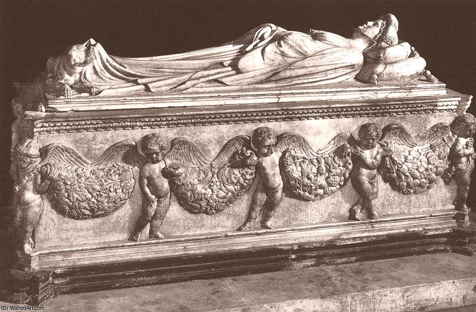 Wikioo.org - The Encyclopedia of Fine Arts - Painting, Artwork by Jacopo Della Quercia - bologna - Tomb of Ilaria del Carretto
