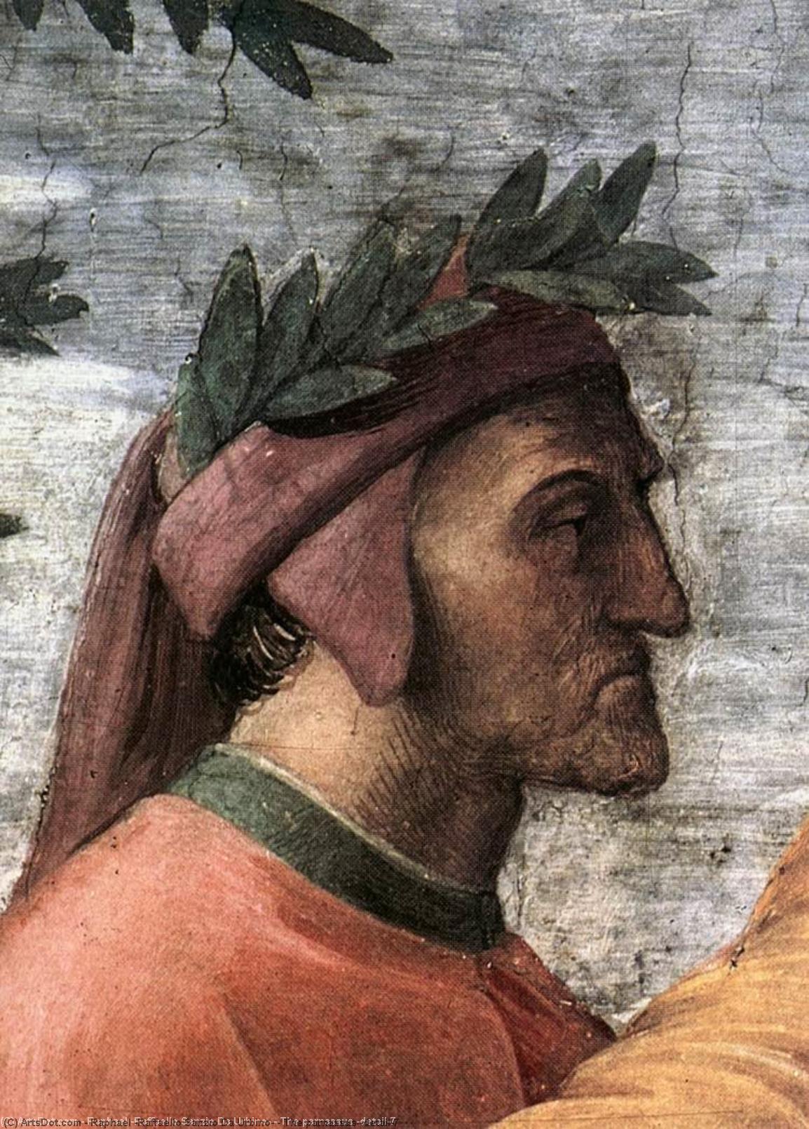 Wikioo.org - The Encyclopedia of Fine Arts - Painting, Artwork by Raphael (Raffaello Sanzio Da Urbino) - The parnassus (detail)7