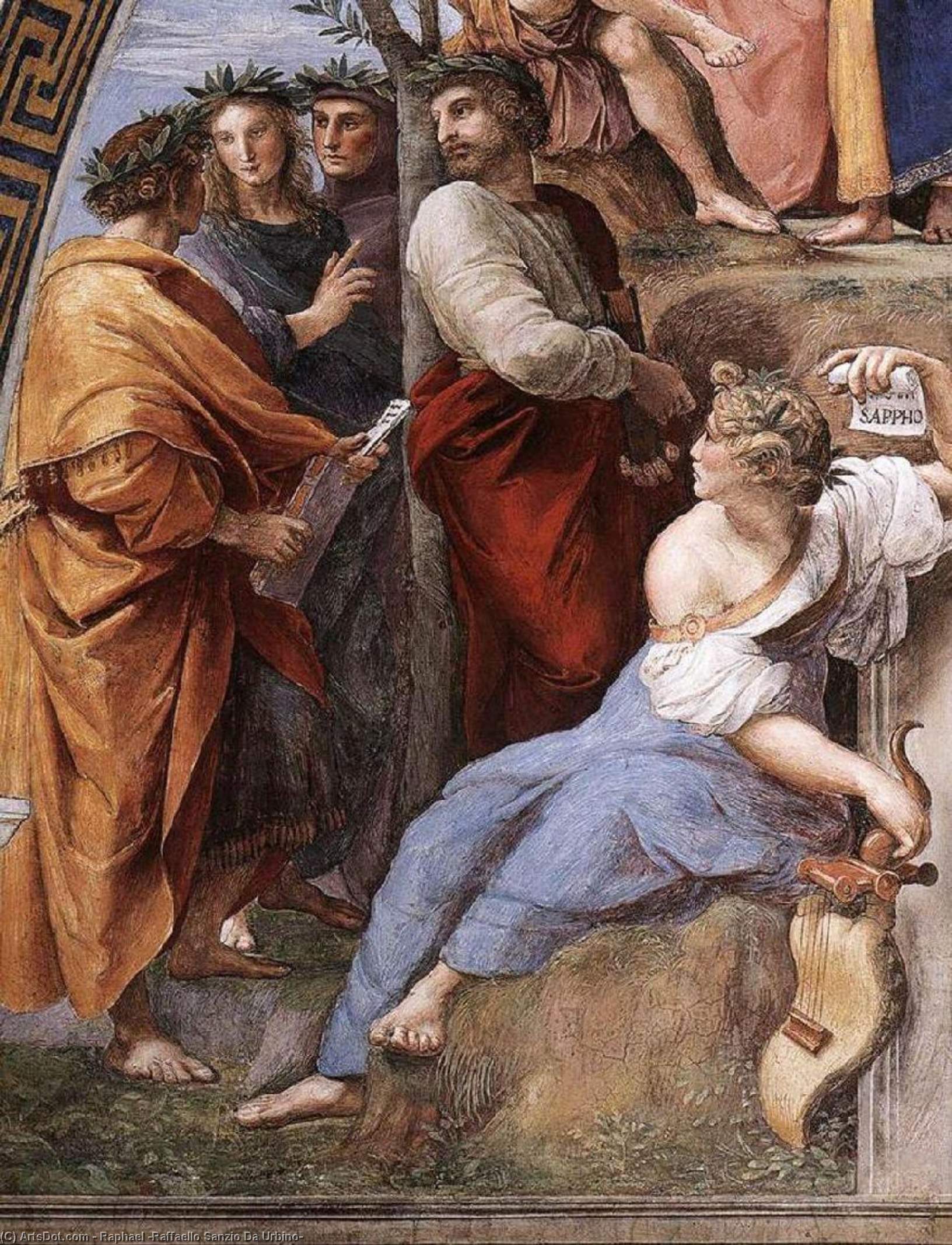 WikiOO.org – 美術百科全書 - 繪畫，作品 Raphael (Raffaello Sanzio Da Urbino) - 诗坛 详细  92