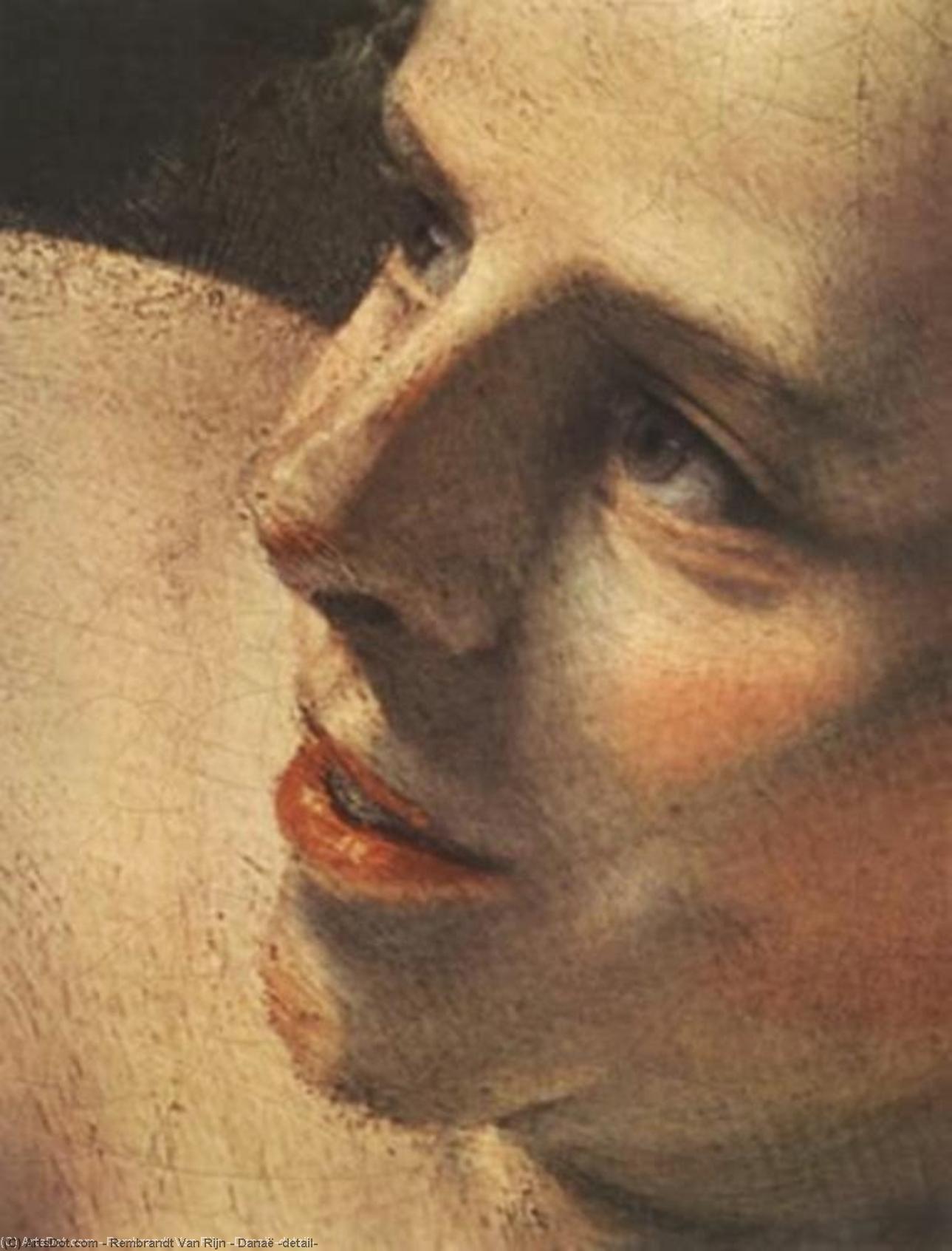WikiOO.org - Enciclopedia of Fine Arts - Pictura, lucrări de artă Rembrandt Van Rijn - Danaë (detail)