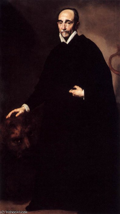 WikiOO.org - Güzel Sanatlar Ansiklopedisi - Resim, Resimler Jusepe De Ribera (Lo Spagnoletto) - Portrait of a Jesuit Missionary
