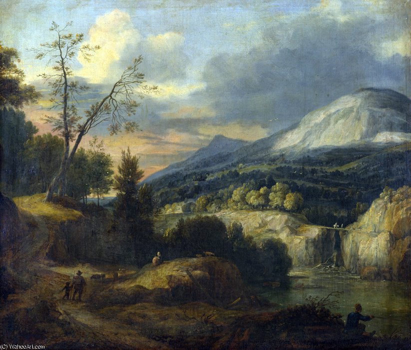 Wikioo.org - The Encyclopedia of Fine Arts - Painting, Artwork by Roelant Roghman - A mountainous landscape