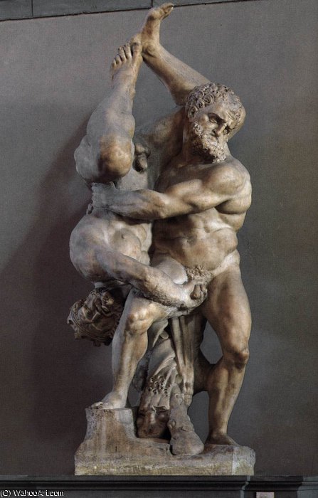 Wikioo.org - Encyklopedia Sztuk Pięknych - Malarstwo, Grafika Vincenzo Rossi Da Fiesole - de' - Hercules and Diomedes