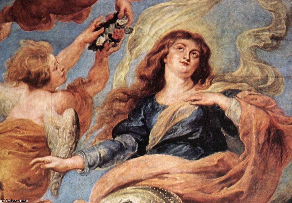 Wikioo.org – La Enciclopedia de las Bellas Artes - Pintura, Obras de arte de Peter Paul Rubens - Asunción de la Virgen Detalle