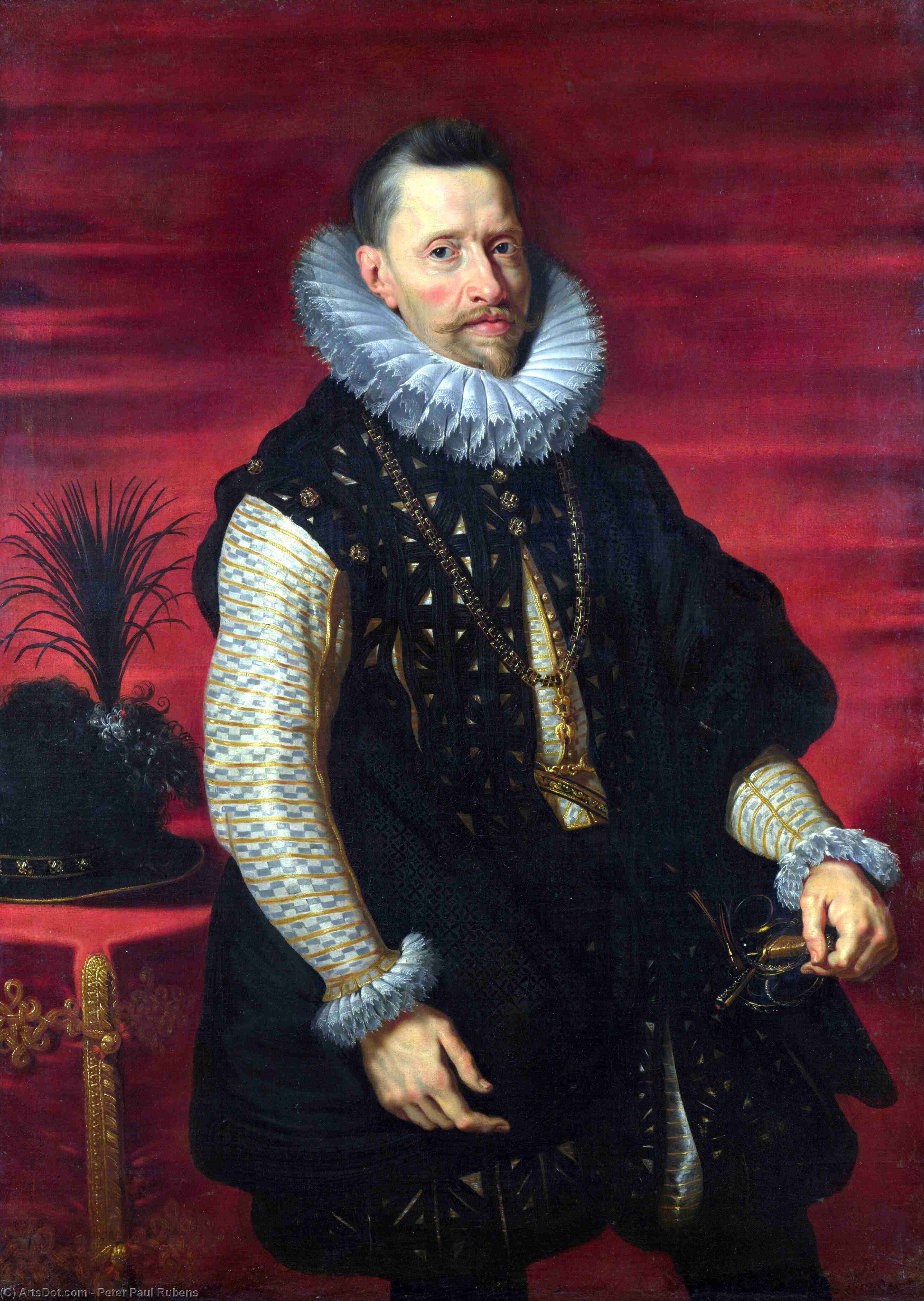 WikiOO.org - Güzel Sanatlar Ansiklopedisi - Resim, Resimler Peter Paul Rubens - Portrait of the Archduke Albert